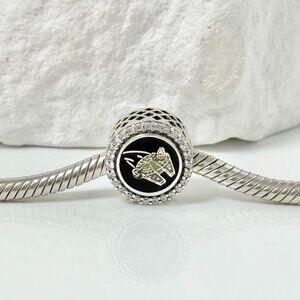 Pandora Star Wars Millennium Falcon Death Star Bead Charm S925 Silver Charm
